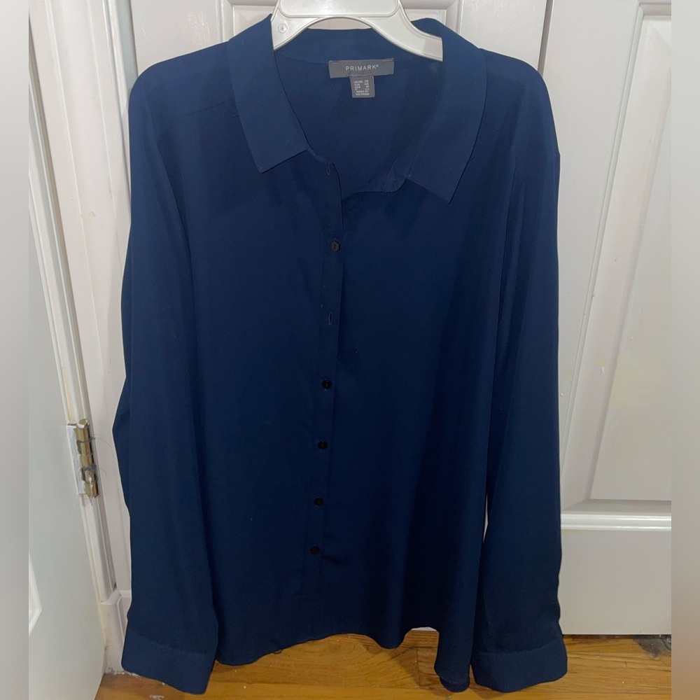 Primark Deep Blue Long Sleeve Shirt